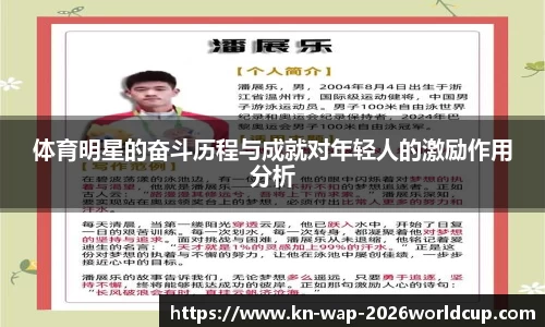体育明星的奋斗历程与成就对年轻人的激励作用分析